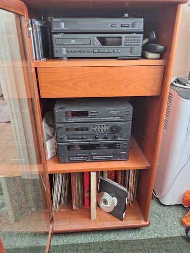 Sony music center wooden - center,