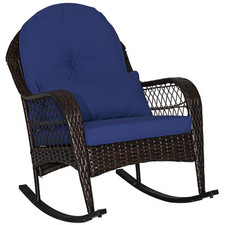 COSTWAY Outdoor Wicker Rocking