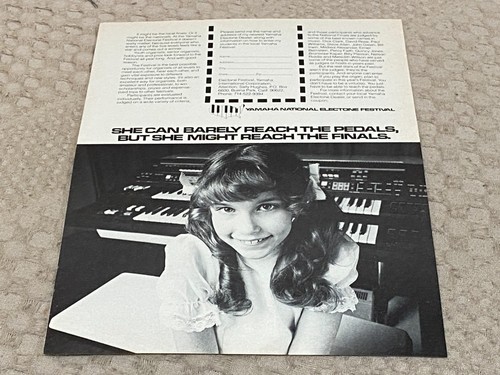 Keyboard organ advert - organ, 11x8"