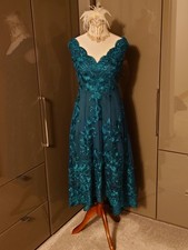 Quiz Dark Green Dress 14 Lace