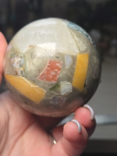 Mixed crystal sphere - sphere, arount