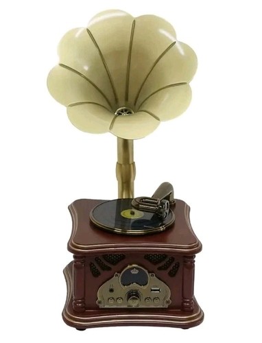 Mini wooden imitate phonograph - wooden,