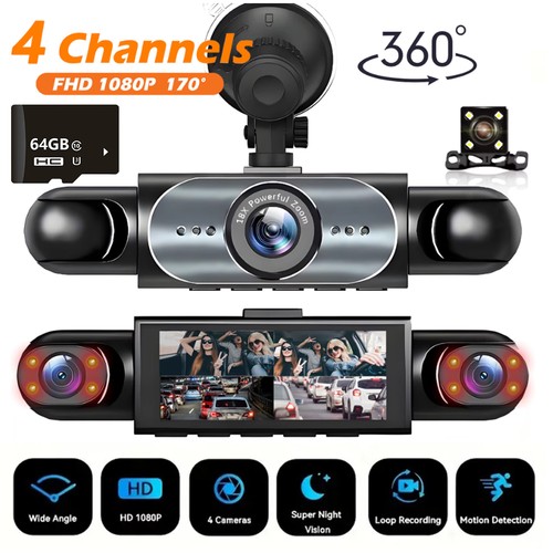 Dash cam front and - 4k,