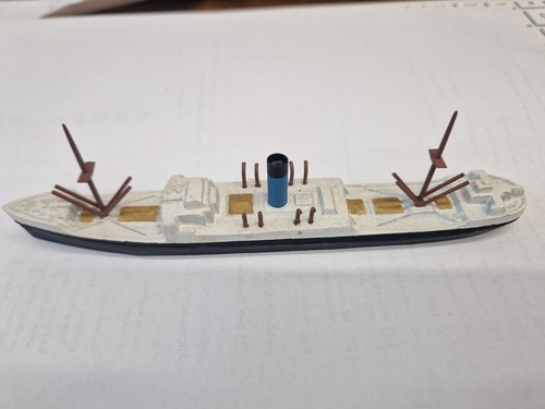 Metal made model cargo ship - metal,