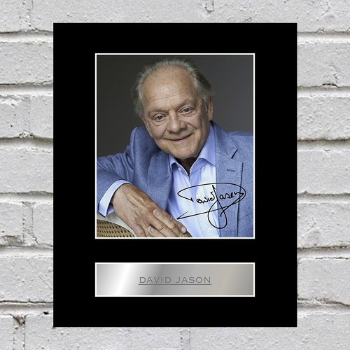 David jason signed mounted - david,
