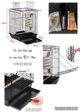 Bird Cage Medium Open play top, suitable for Cockatiel, small Parrot, Finch