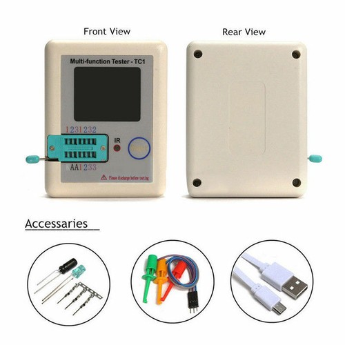 Lcr tc1 transistor tester - transistor, esr