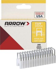 Arrow A591168 Silver Staples, 1/4 Inch (6mm) x 6mm, Pack of 1000