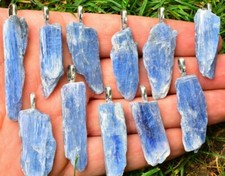 Blue Kyanite Pendant, Pendant Only 3-5 cm Crystal Jewellery UK Quick Postage✔