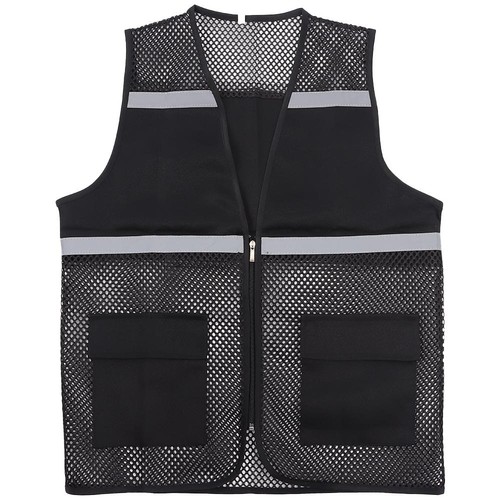 Black safety vest - black,