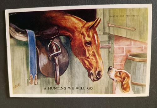Mabel gear horse - gear, postcard