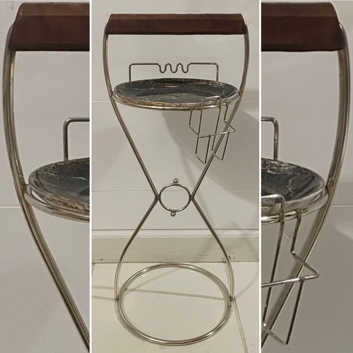 Mcm c1950s silver metal wire - c1950s,