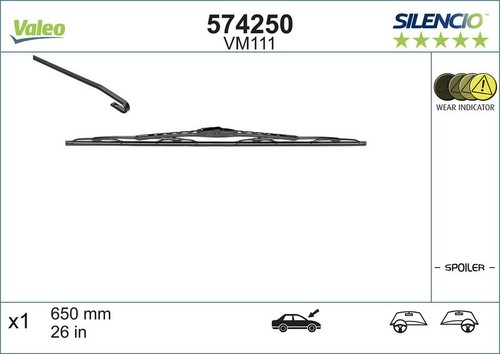 Valeo vm111 wiper blade fits - vm111,