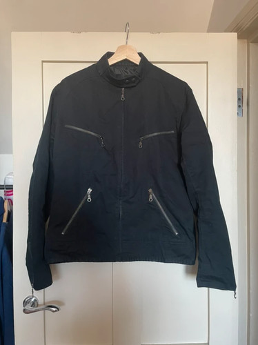 Zara black high funnel neck