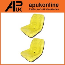 2x High Back Seats Yellow for