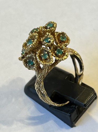 Vintage emerald ring - vintage, tested