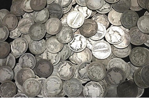 Mercury dime barber - mercury, +