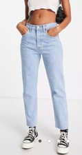 Levi's 501 Crop Hem Light Blue