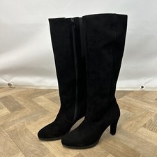 Gabor Frances Suede Knee Boots Black UK5