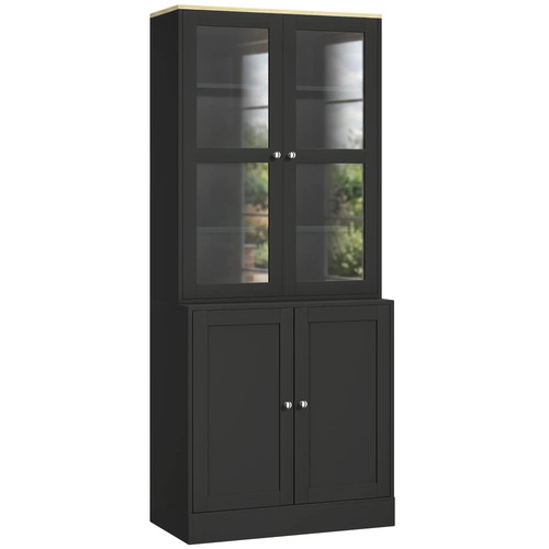 Modern black bookcase display - modern,