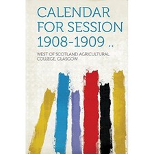 Calendar for Session 1908-1909
