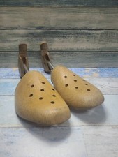 Vintage Pair  Folding Wooden Shoe Lasts UK 8 EUR 44
