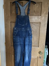 Fat Face Denim Dungarees Size