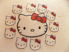 1 Large + 12 small Precut Edible Hello Kitty birthday cake/cupcake toppers