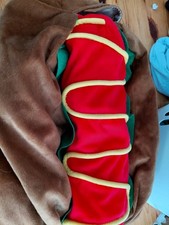 Hotdog dog costume size L. 