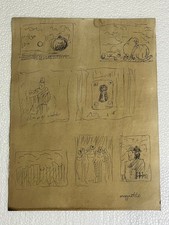 René Magritte painting on old