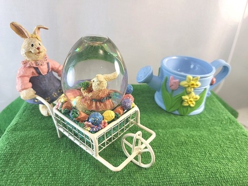 Avon easter bunny snow globe - easter,