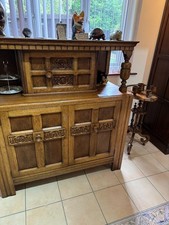 Antique Carved Oak Court