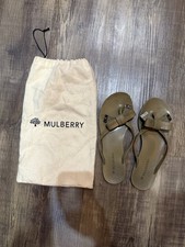 mulberry original women’s green sliders uk size 5