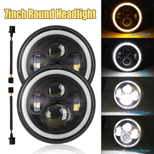 Inch round led headlights - round,