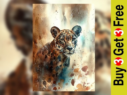 Majestic leopard portrait - majestic,
