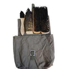 German Army Putzzeug Military Boot Cleaning Kit 4 Brush Bag 3 Styles Shoe Shine