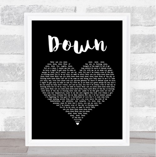 Down black heart song lyric - song,
