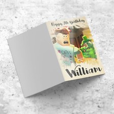 ROBLOX Personalised Birthday Card for Kids Boys and Girls Daughter Son