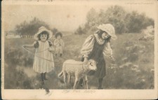 The pet lamb C W Faulkner 1904