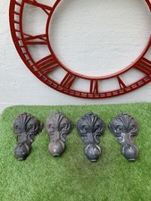 4X Vintage Cast Iron Bath Feet BR161