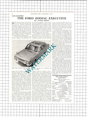 Ford zodiac executive - zodiac,