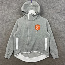 Nike Hoodie Womens Small Grey Tech Fleece Holland Netherlands Football KNVB