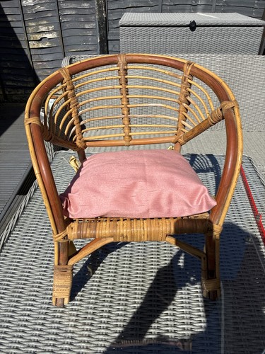 Vintage bamboo rattan teddy - vintage,