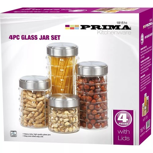 Glass jar set cereal - 4,