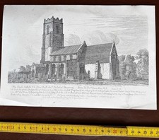 Antique Print, Otley Church