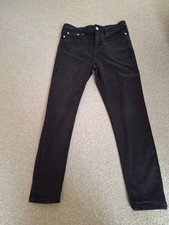 Ladies Tesco black denim jeans size 12S