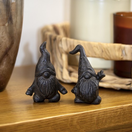 Set mini cast iron gnome - cast,