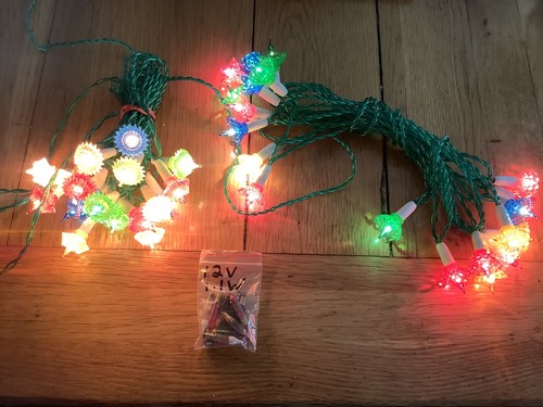 Vintage xmas lights - vintage, x2