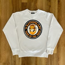 BAPE A Bathing Ape White Tiger Sweatshirt
