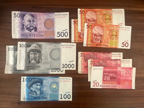 Kyrgyzstan som banknotes - banknotes, vg